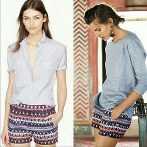 J. Crew Pique Shorts in Gemstone